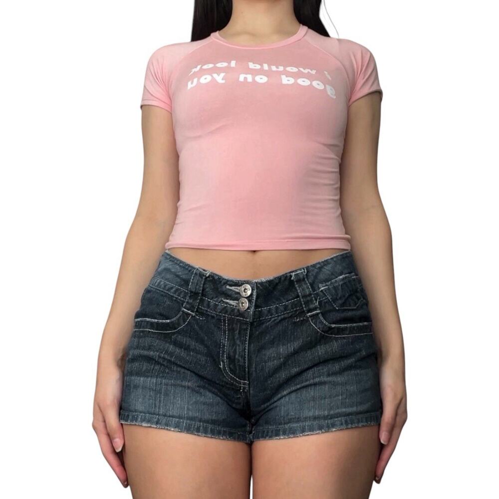 omighty “i would look good on you” graphic baby tee